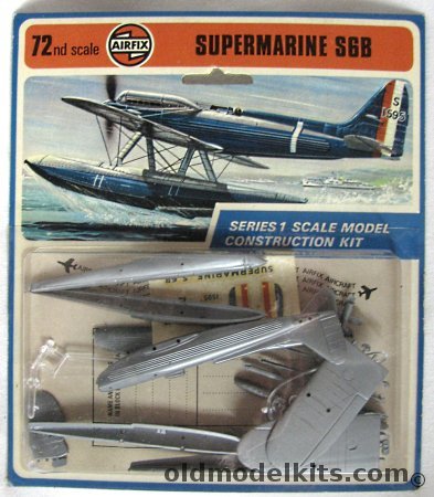 Airfix 1/72 Supermarine S6B Blister Pack, 01007-4 plastic model kit